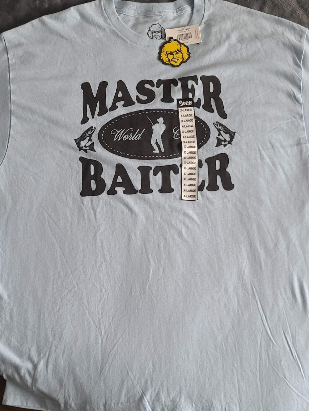 Master Baiter Graphic Tee - Light Blue XL